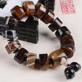 Men's Brazilian Silk Wrapped Agate Bracelet