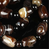 Brazilian Silk Wrapped Agate Bead Bracelet Men Women's National Style