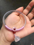 Brazilian chalcedony 4mm multicolor jingle Bracelet