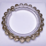 Natural Brown Crystal Bracelet 8mm Beads 128 Facets Jewelry Unisex Style