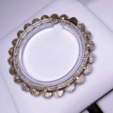 Natural Brown Crystal Bracelet 8mm Beads 128 Facets Jewelry Unisex Style