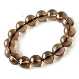 Brown Smoky Crystal Quartz Bracelet 8mm-16mm AAAAAA