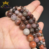 Natural Brown Wood Jaspers Stone Beads 6-12mm