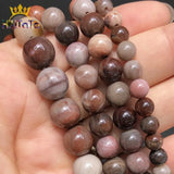 Natural Brown Wood Jaspers Stone Beads 6-12mm