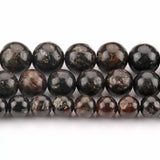 Natural Brown Phlogopite Mineral Beads 6/8/10mm Round Loose Stone Beads