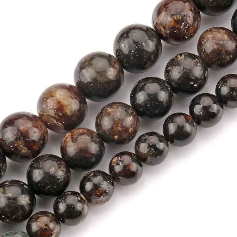 Natural Brown Phlogopite Mineral Beads 6/8/10mm Round Loose Stone Beads