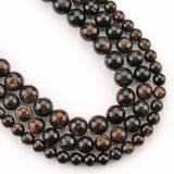 Natural Brown Phlogopite Mineral Beads 6/8/10mm Round Loose Stone Beads