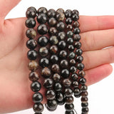 Natural Brown Phlogopite Mineral Beads 6/8/10mm Round Loose Stone Beads