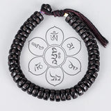 Hand Carved Wooden Buddha Beads Bracelet for Women and Men