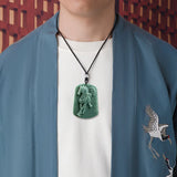Natural Burma A Jadeite Beans Zodiac Horse Pendant