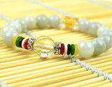Natural Burma Green Jade Bracelet 10MM Beads Gemstone Bangle