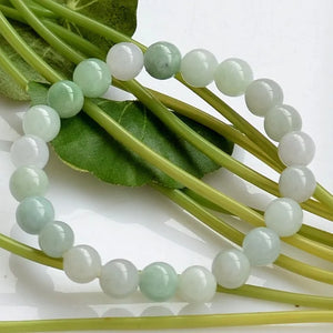 Burma Green Jade Bracelet 6/8/10MM Beads Gemstone Bangle