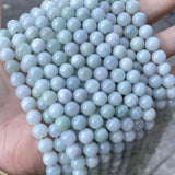 Natural Burma Jade Round Beads 3-10mm for Jewelry Making