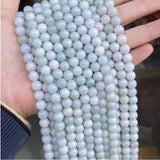 Natural Burma Jade Round Beads 3-10mm for Jewelry Making