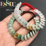 Burma Jadeite Red Lucy Bracelet for Women Bangle Jade Jewelry