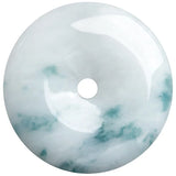 Burmese Jade Donut Pendant Necklace Genuine Green Jadeite Charms