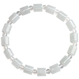 Burmese A-goods Jadeite Barrel Beads Ice Jade Bracelet Women's Jewelry