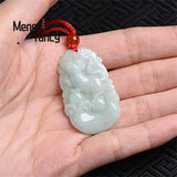 Burmese Jade Chinese Zodiac Pendant Engraved Fine Jewelry