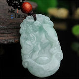 Burmese Jade Chinese Zodiac Pendant Engraver Jewelry for Women and Men