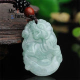 Burmese Jade Chinese Zodiac Pendant Engraver Jewelry for Women and Men
