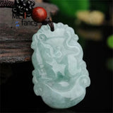 Burmese Jade Chinese Zodiac Pendant Engraver Jewelry for Women and Men