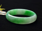 Burmese Jadeite Light Green Two-color Bracelet Princess Jewelry