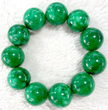 Burmese Jadeite Green Tielongsheng Bracelet for Men and Women