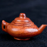 Natural Burmese Yellow Flower Pear Red Acid Branch Carving Play Small Pieces