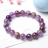 Cacoxenite Amethyst Bracelet Gemstone DIY Jewelry for Women
