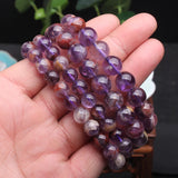 Natural Cacoxenite Amethyst Bracelet Gemstone Diy Jewelry Women Gift