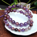 Natural Cacoxenite Amethyst Bracelet Gemstone Diy Jewelry Women Gift
