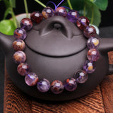 Cacoxenite Amethyst Bracelet Gemstone DIY Jewelry for Women