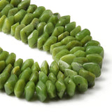 Natural Canada Green Jades 6x11mm Loose Spacer Rondelle Stone Beads 7.5''