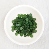 Natural Canada Jade Round Charm Bracelet Real Gemstone Bead