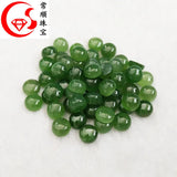Natural Canada Jade Round Charm Bracelet Real Gemstone Bead