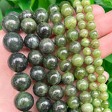 Canada Jades Stone Beads Round Gem Loose Spacer Beads 15''Inches