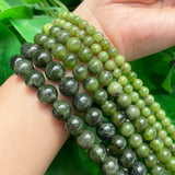Canada Jades Stone Beads Round Gem Loose Spacer Beads 15''Inches