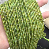 Natural Canadian Green Jade Cube Cut Stone Loose Spacer Beads Strands