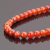 Carnelian Agate Beaded Bracelet Prayer Bead Rosary Meditation Jewelry