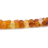 Natural Carnelian Beads 15'' Carved 8 Bone Heart Agate Stone Loose Beads