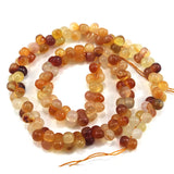 Natural Carnelian Beads 15'' Carved 8 Bone Heart Agate Stone Loose Beads