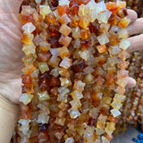 Carnelian Beads 15'' Irregular Stars DIY Agate Stone Loose Beads