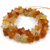 Carnelian Beads 15'' Irregular Stars DIY Agate Stone Loose Beads