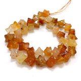 Carnelian Beads 15'' Irregular Stars DIY Agate Stone Loose Beads