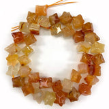 Carnelian Beads 15'' Irregular Stars DIY Agate Stone Loose Beads