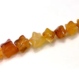Carnelian Beads 15'' Irregular Stars DIY Agate Stone Loose Beads