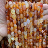 15'' Natural Carnelian Agate Stone Beads for Jewelry Making Women Bracelets