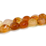 15'' Natural Carnelian Agate Stone Beads for Jewelry Making Women Bracelets