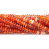 Carnelian Stone Abacus Beads 6x3mm Jewelry Findings