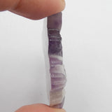 Natural Amethyst Horse Head Pendant Jewelry Gift Gemstone 40x43x8mm
